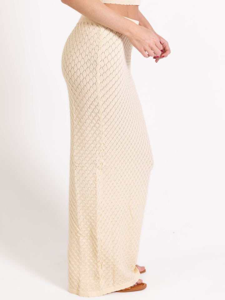 Maddy knitted skirt - Cream white