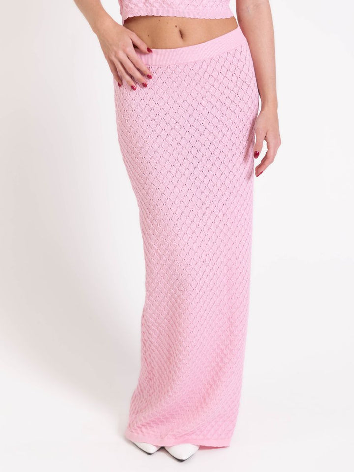 Maddy knitted skirt - Pink