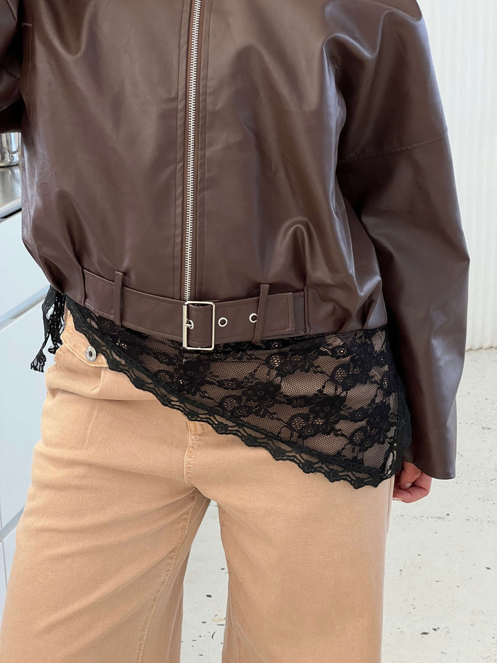 Marly lace scarf - Black