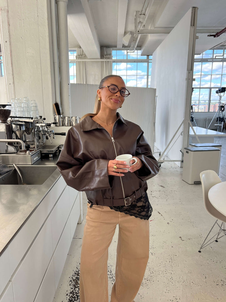 Marly lace scarf - Black