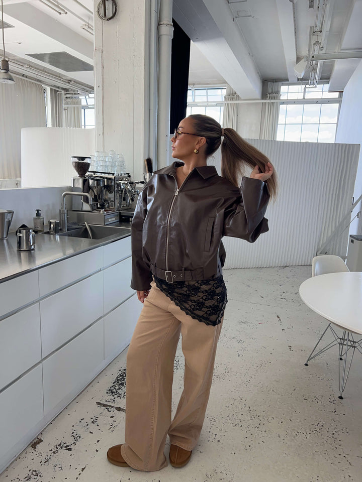 Marly lace scarf - Black