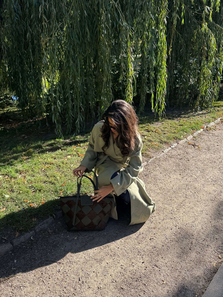 Mynte maxi coat - Lime green