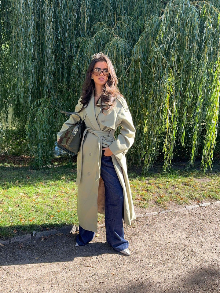 Mynte maxi coat - Lime green