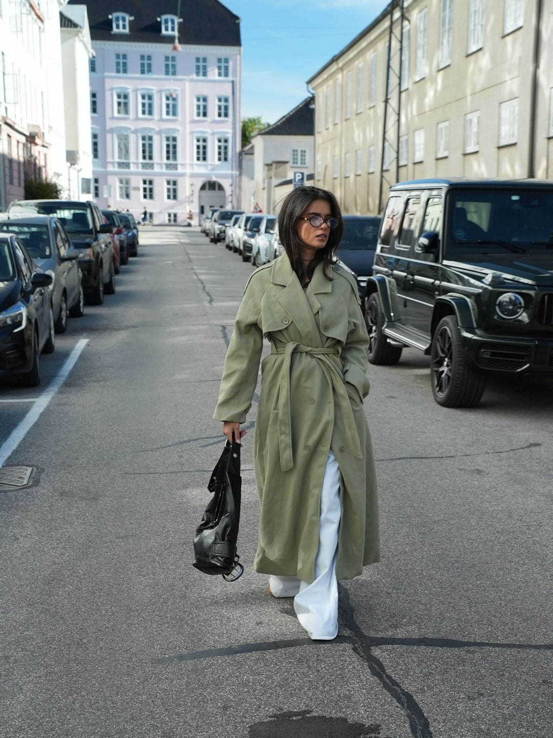 Mynte maxi coat - Lime green