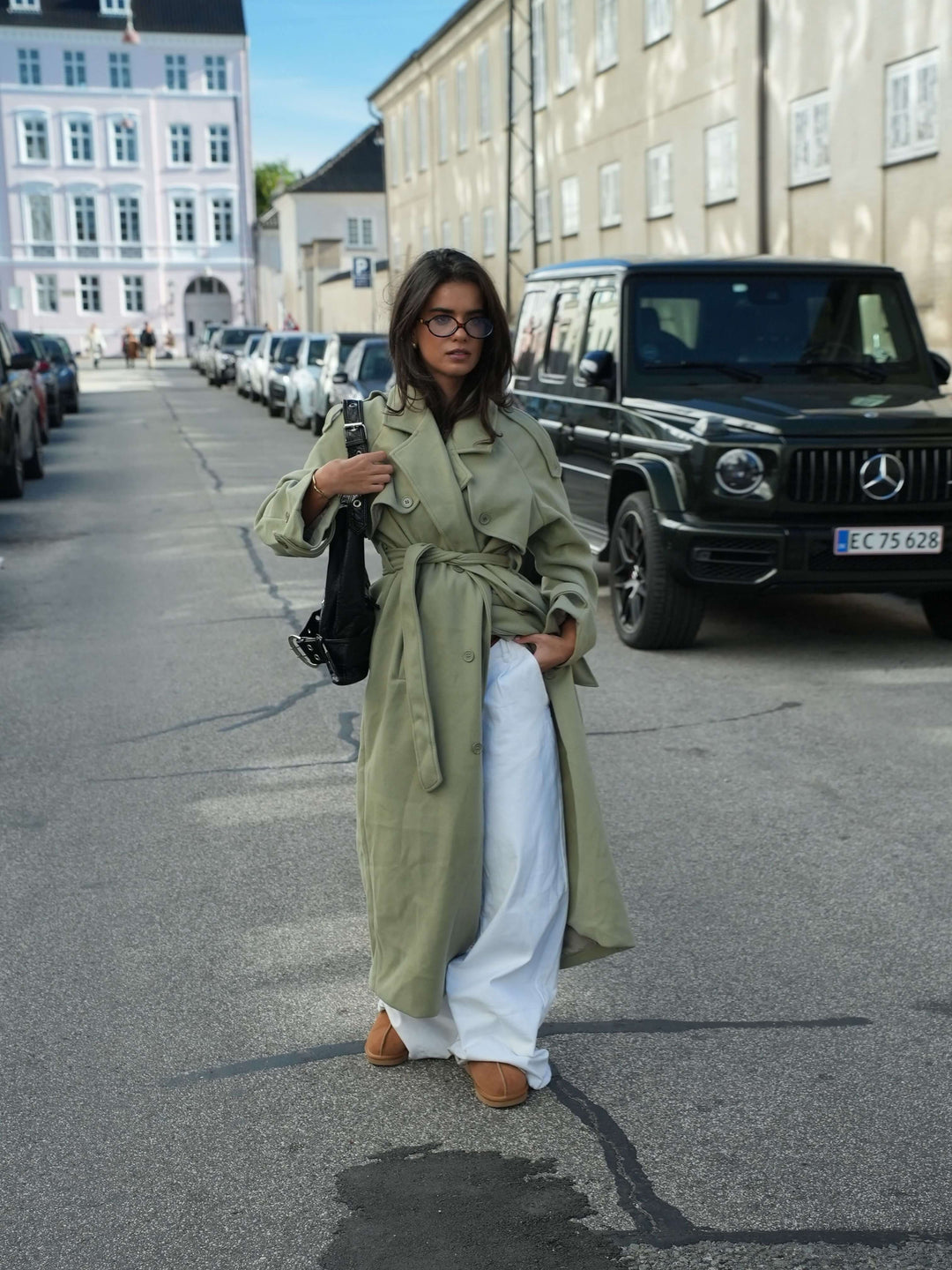 Mynte maxi coat - Lime green