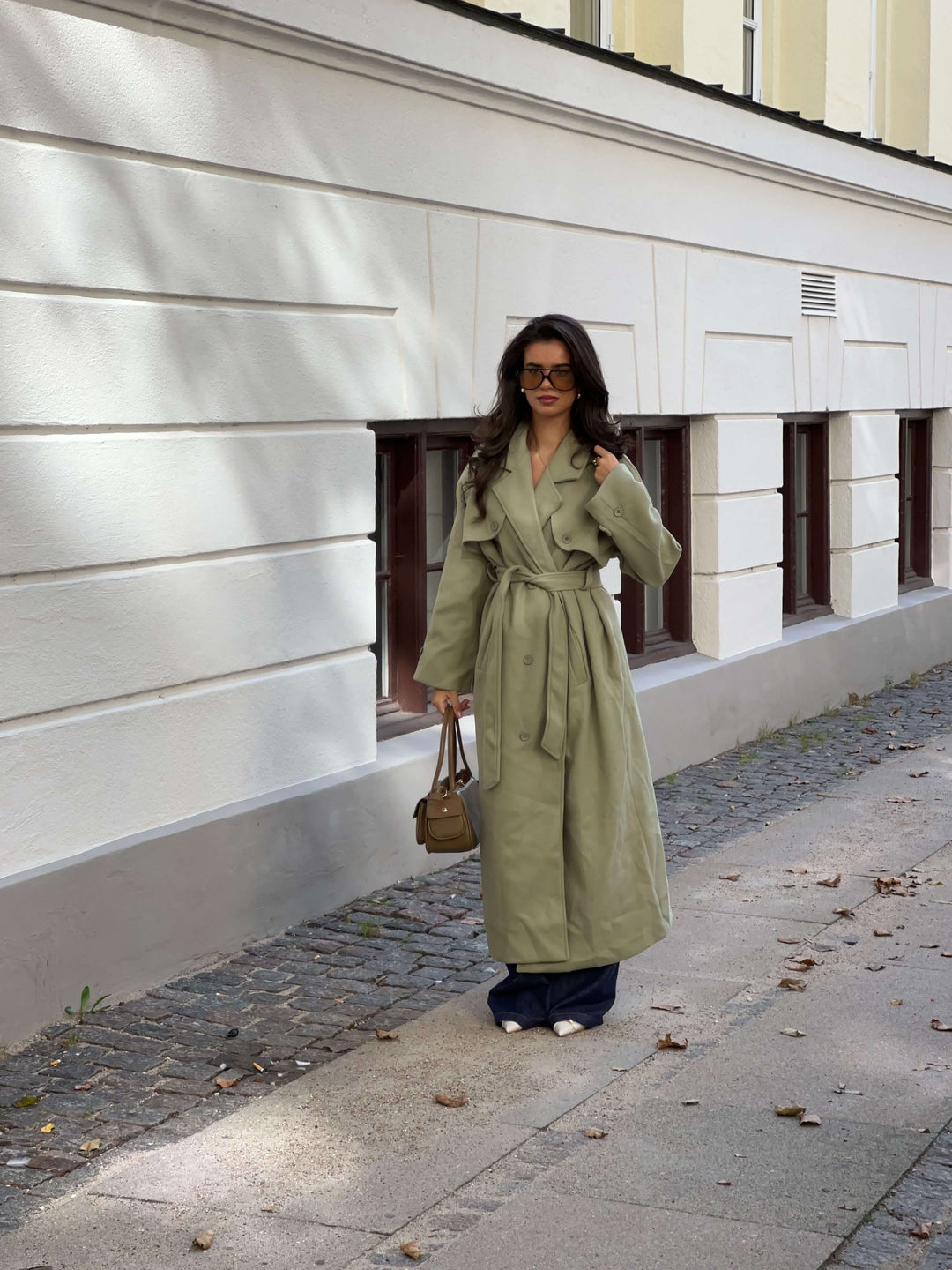 Mynte maxi coat - Lime green