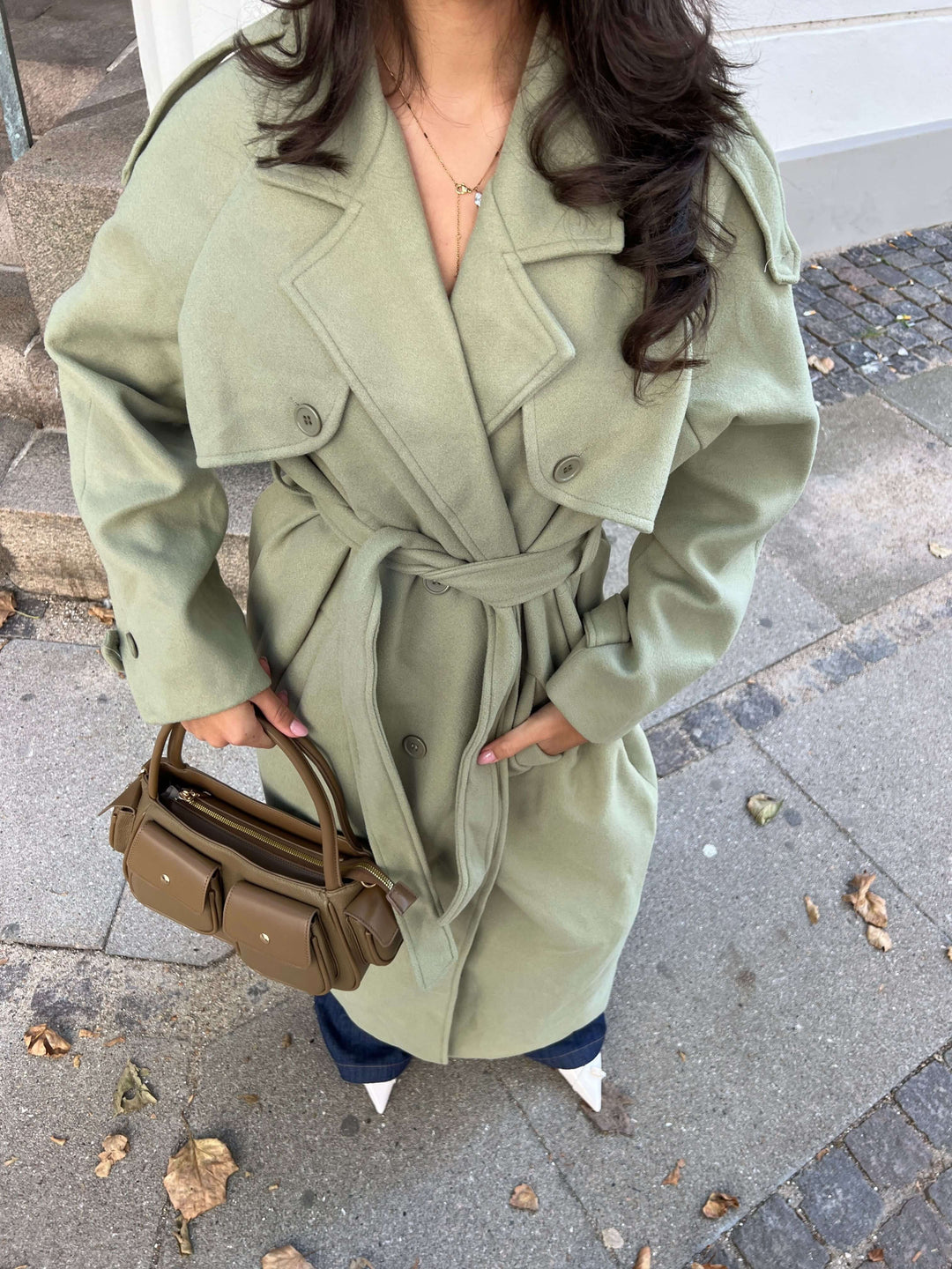 Mynte maxi coat - Lime green