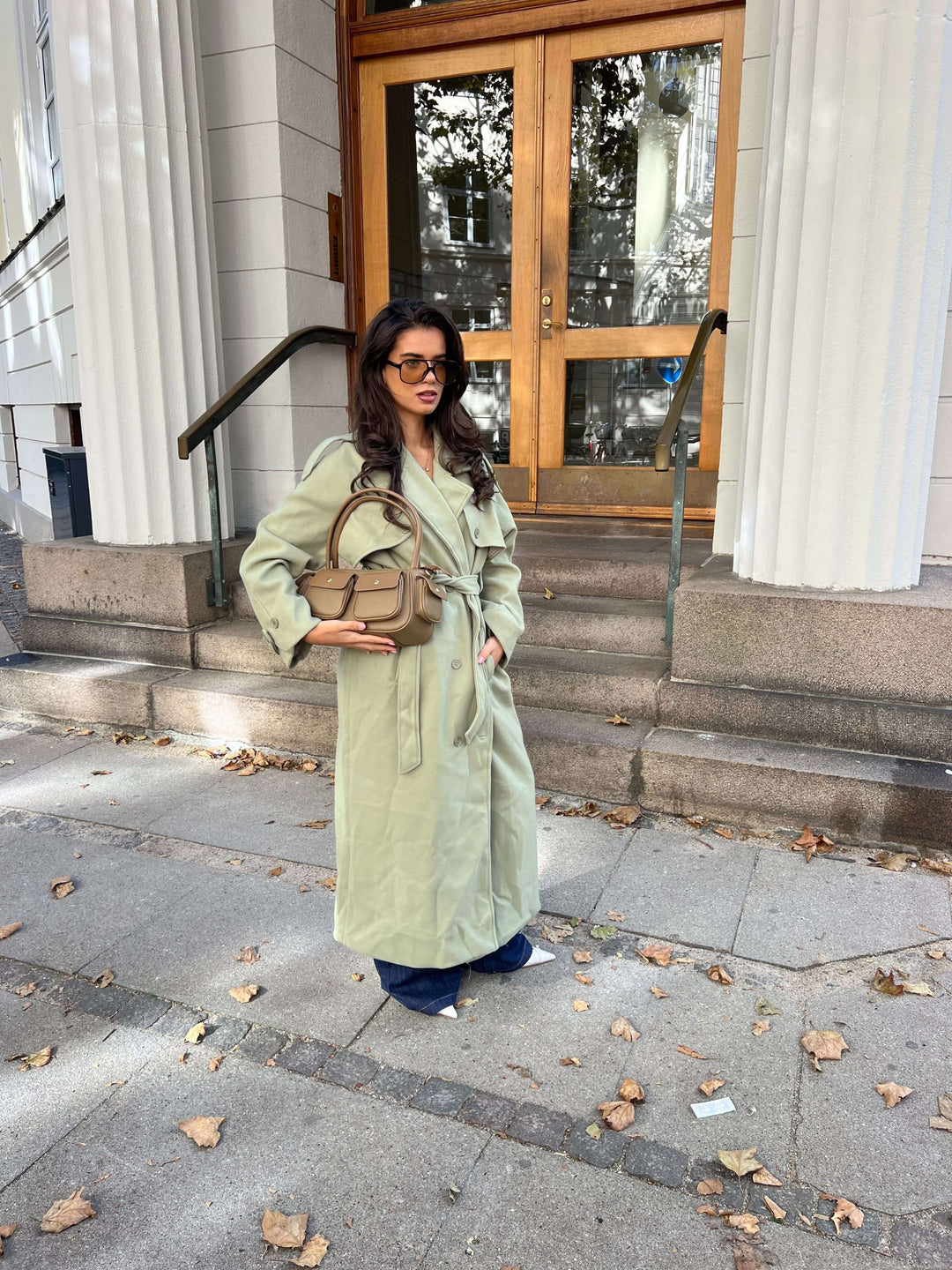 Mynte maxi coat - Lime green