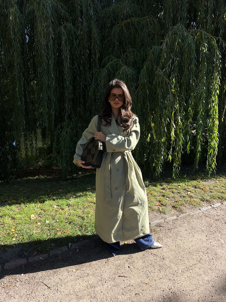 Mynte maxi coat - Lime green