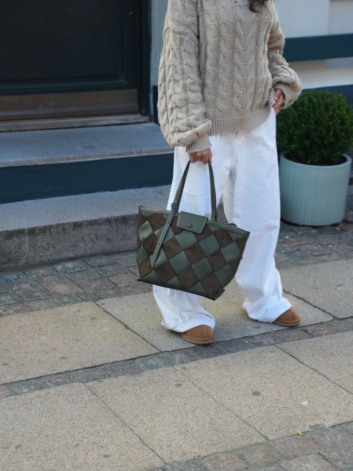 Tilia braided shoulder bag - Green