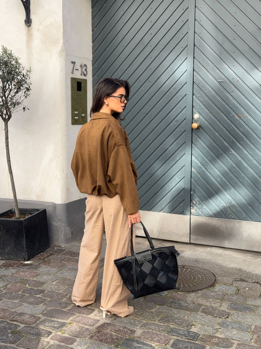 Tilia braided shoulder bag - Black