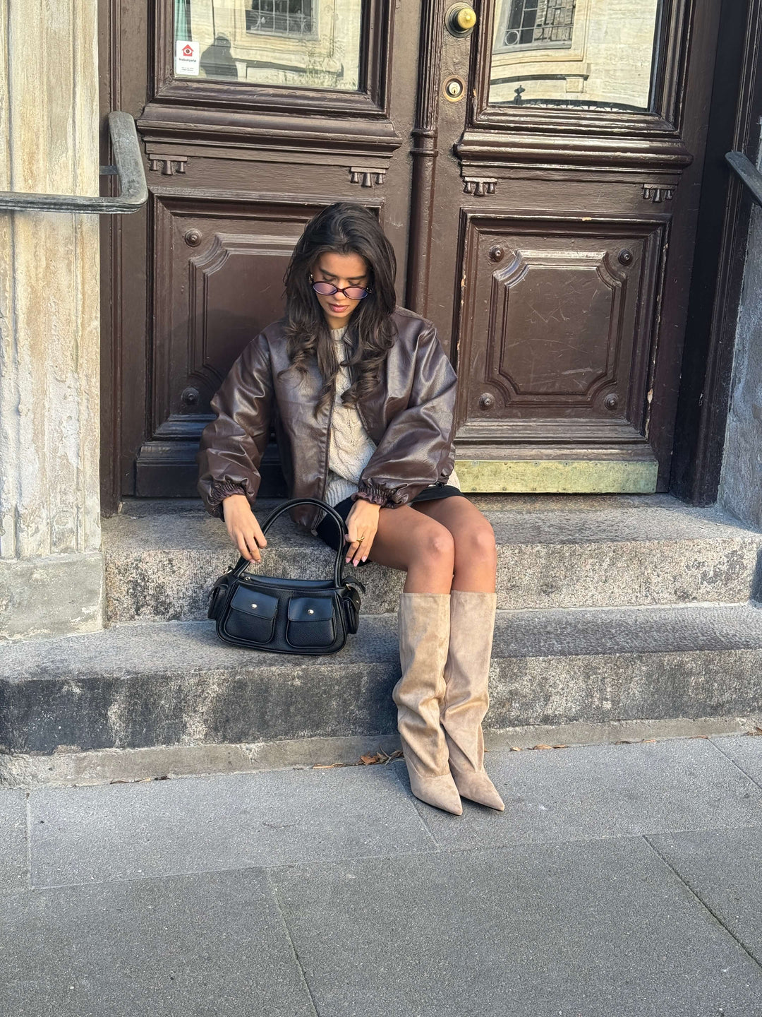 Viva suede boots - Beige