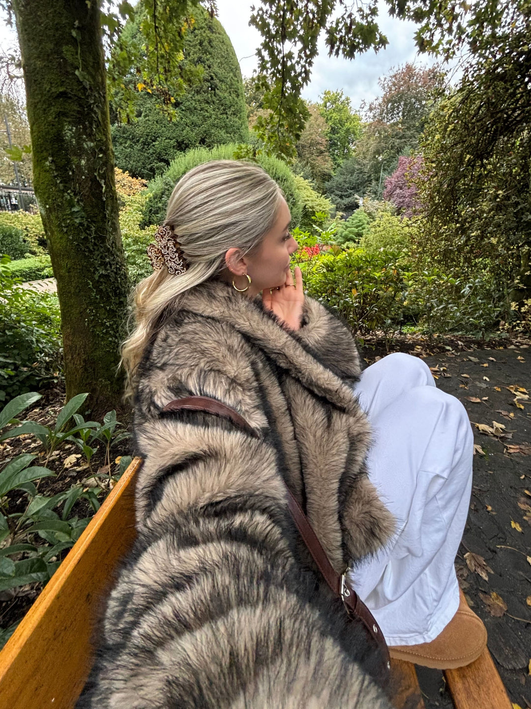 Ziva fur jacket - Brown