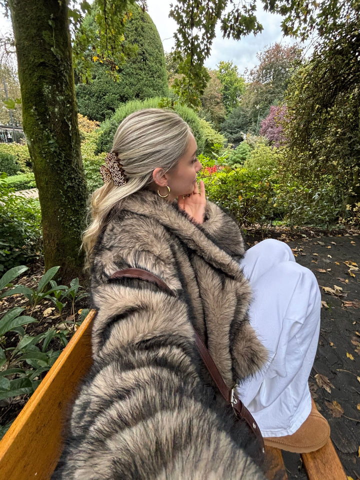 Ziva fur jacket - Brown