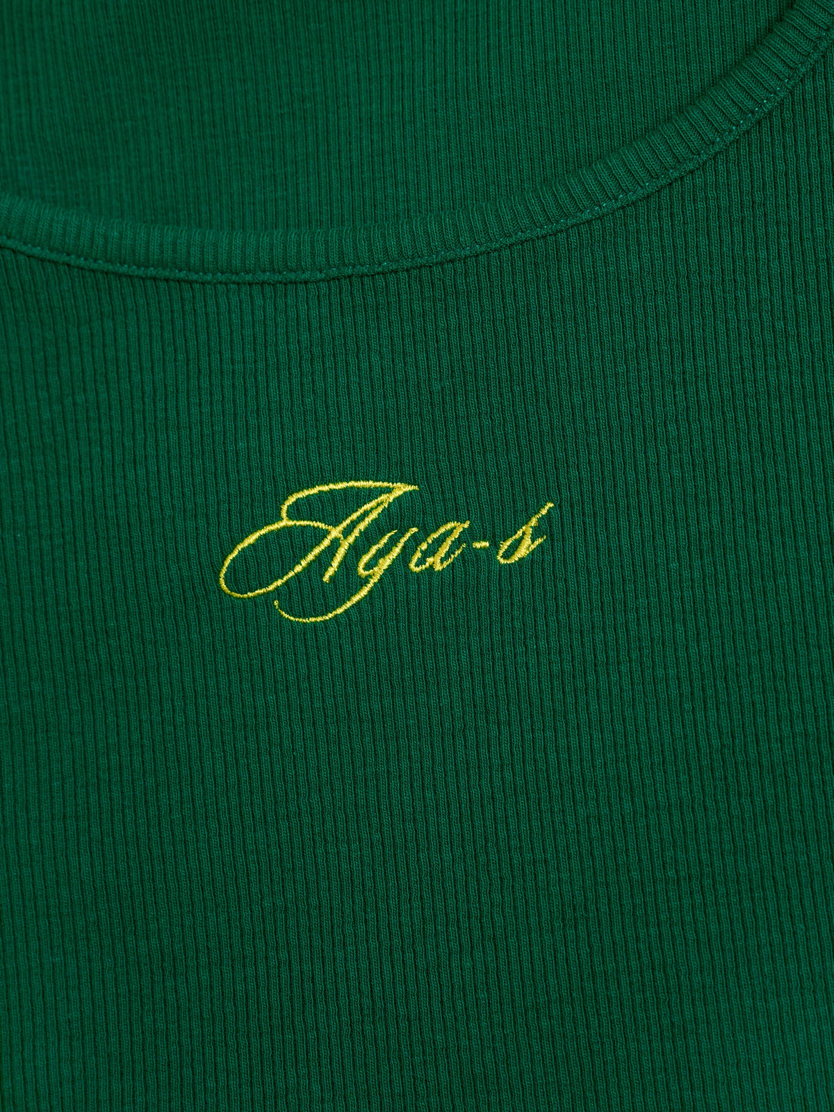 Leora Rib Top Green