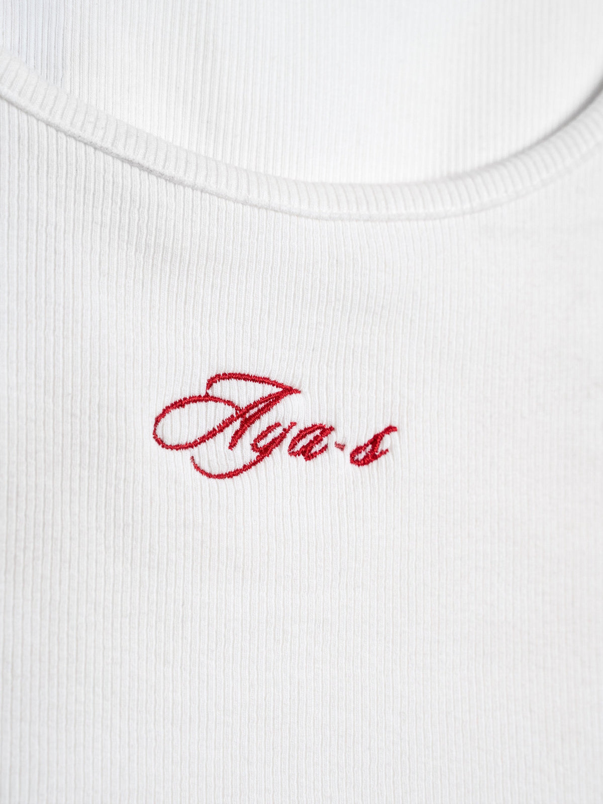 Leora Rib Top White