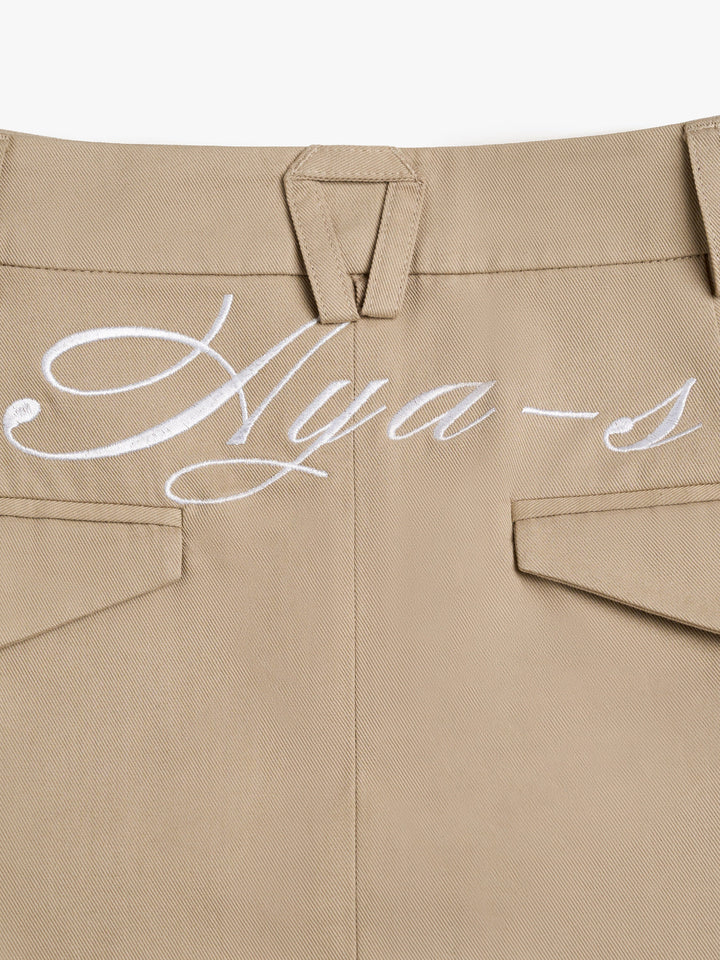 Ruby Mini Skirt Beige