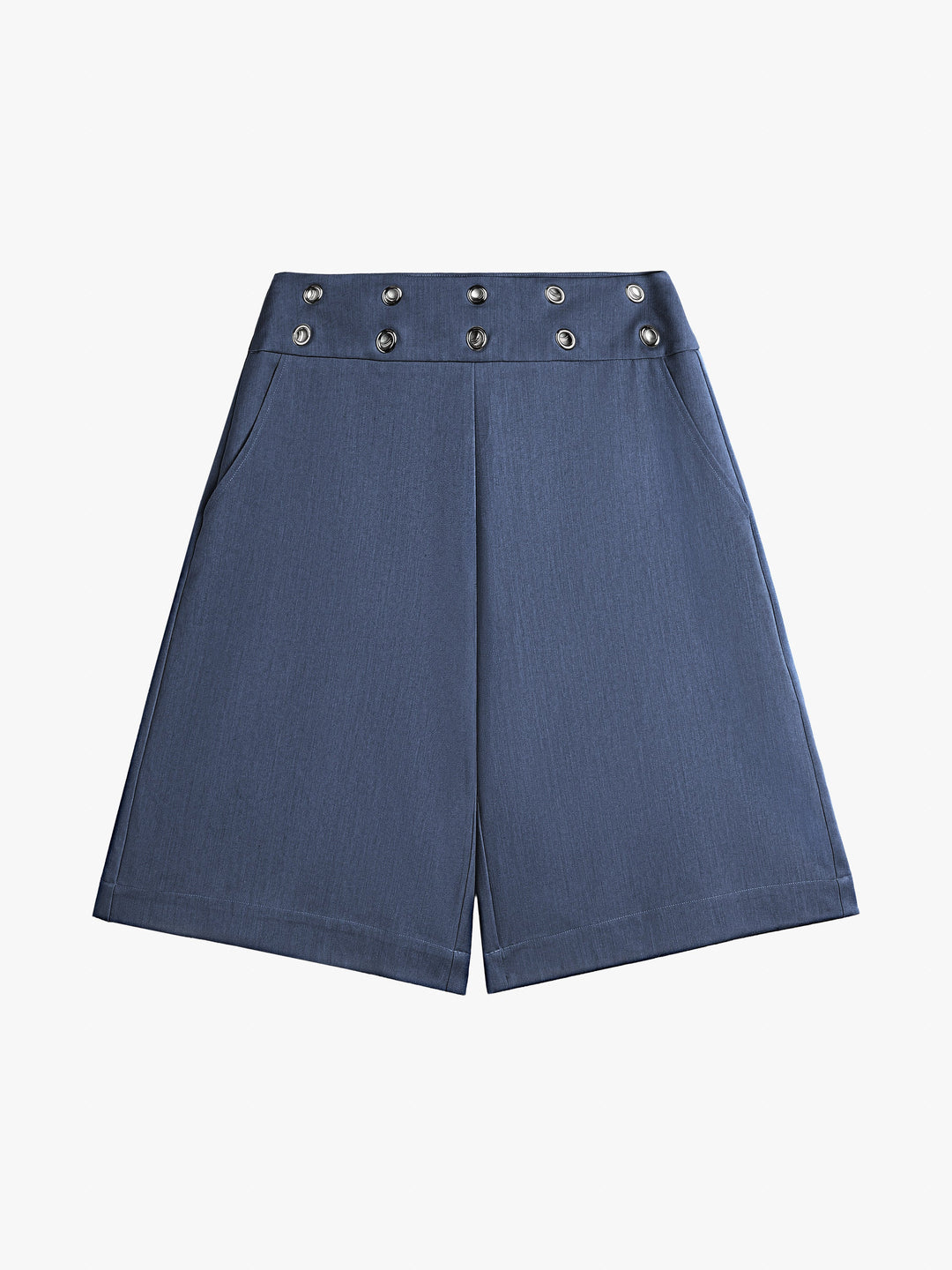 Lara Eyelet Shorts Blue
