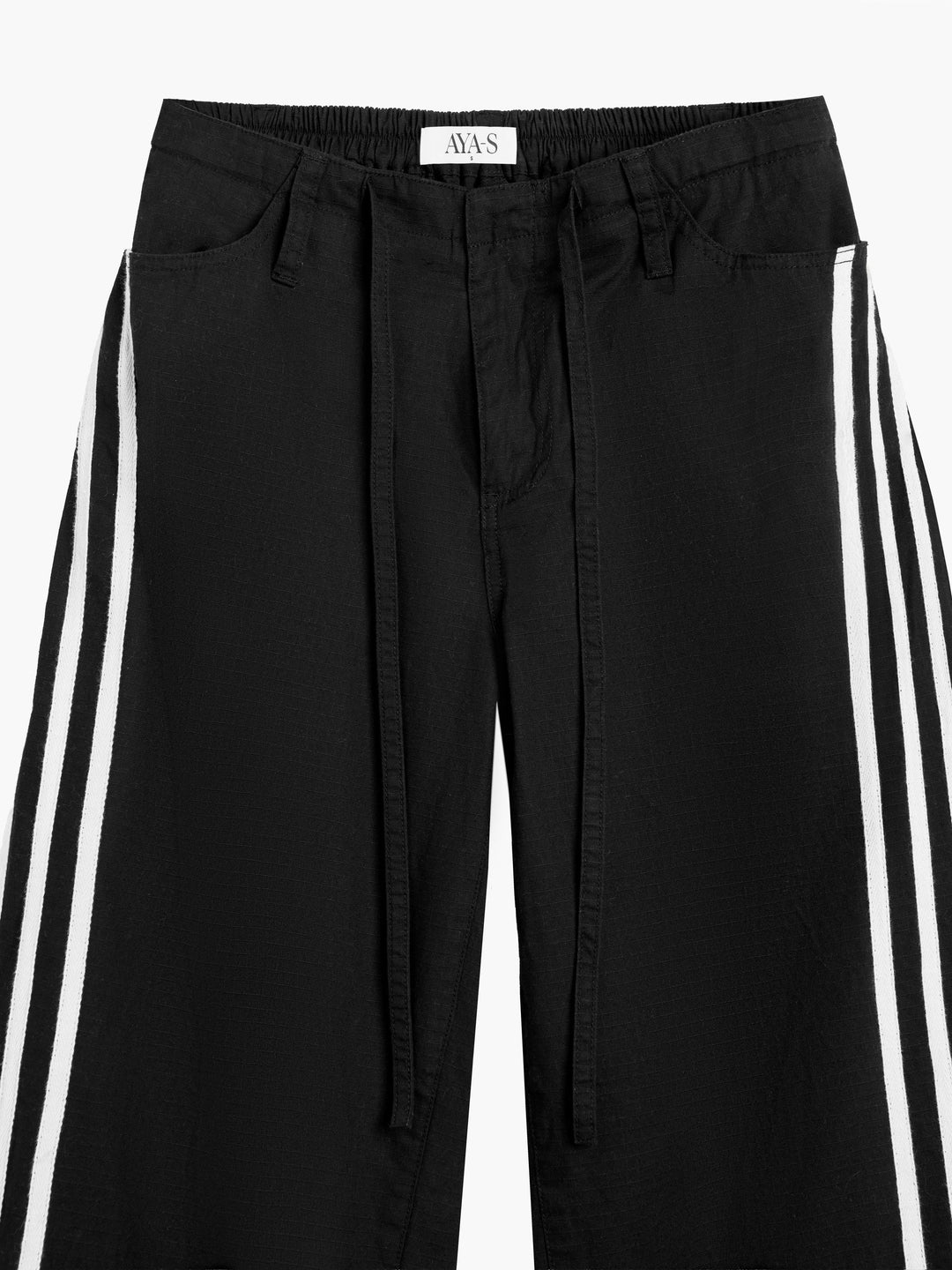 Jua Striped Pants Black