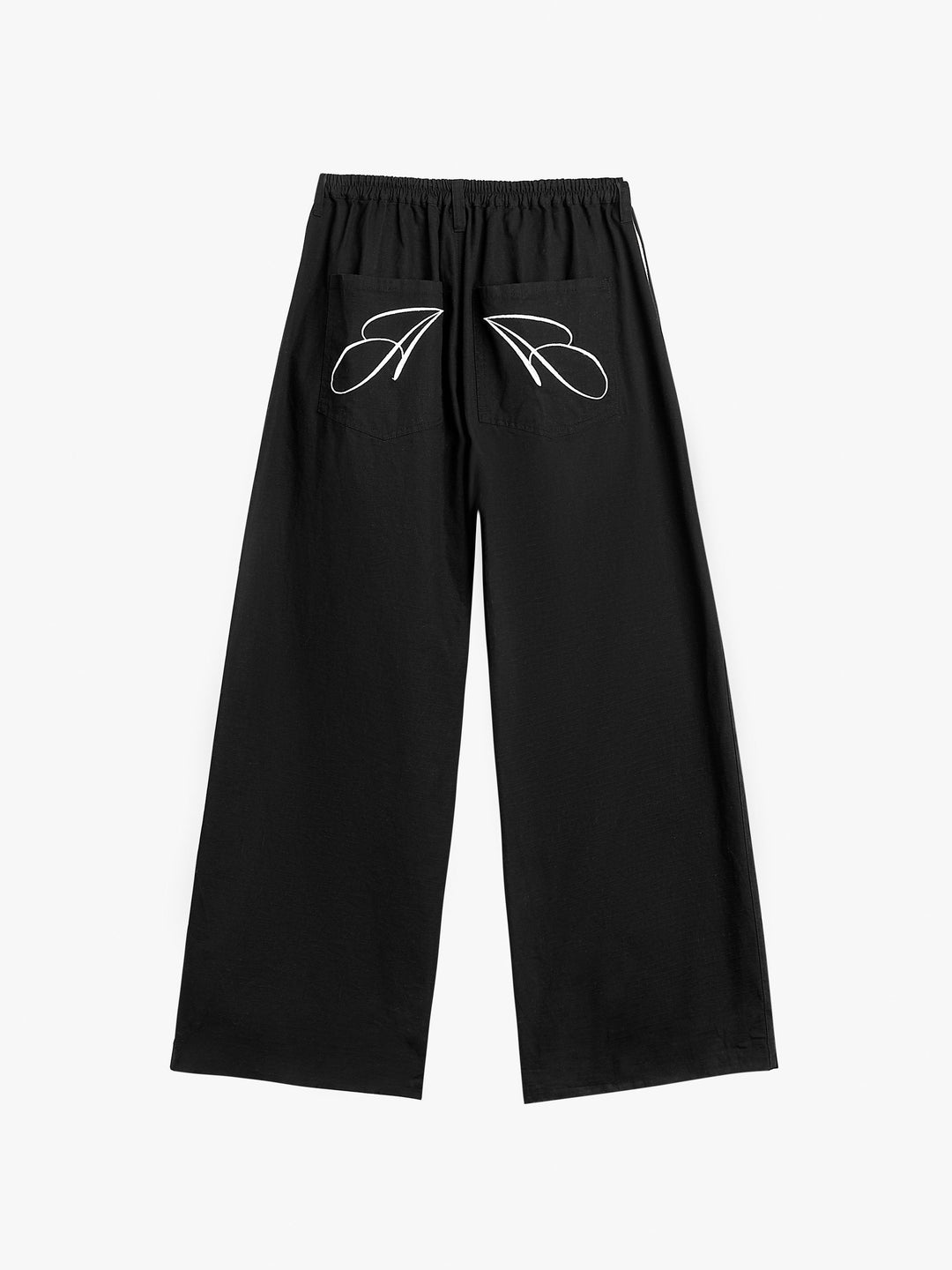 Jua Striped Pants Black