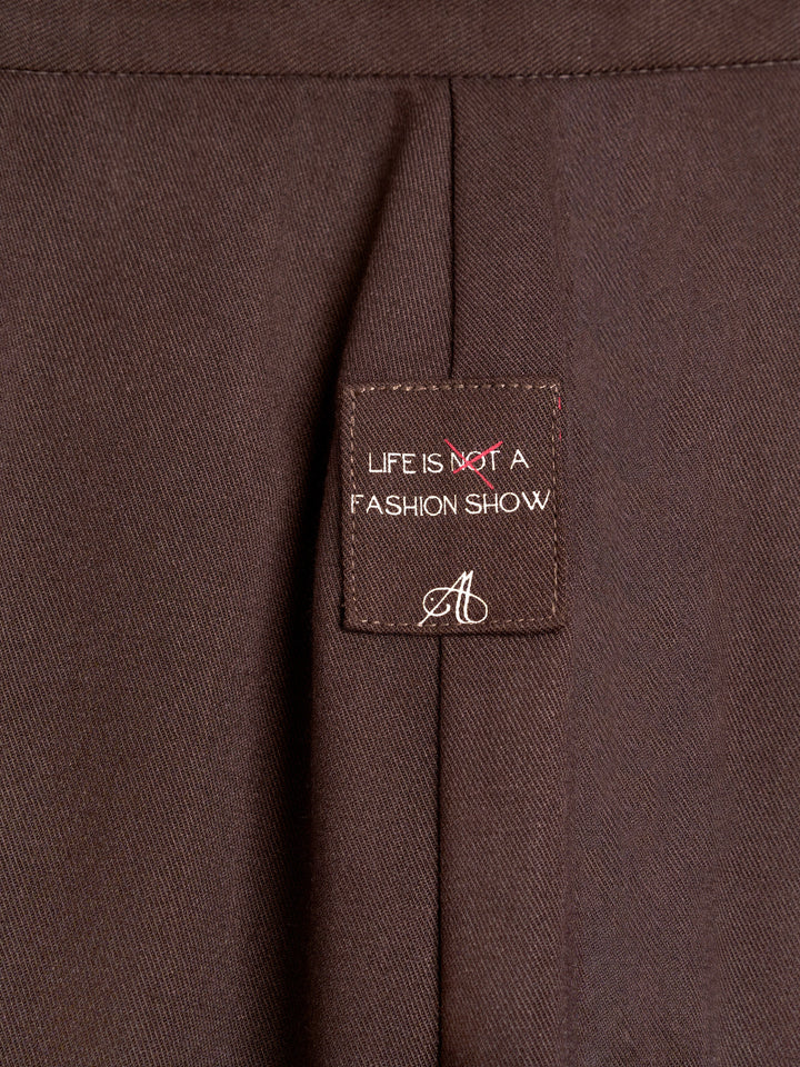 Gia Suit Pants Dark Brown