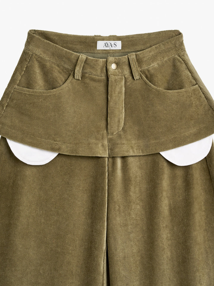 Elora Velvet Pants Green