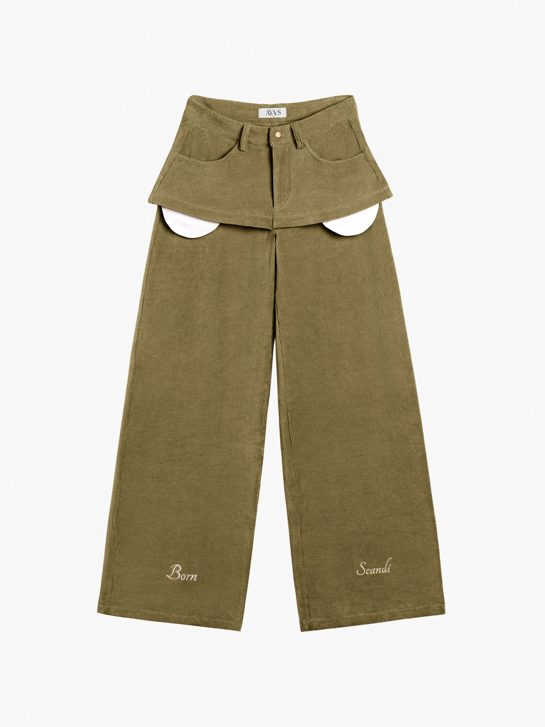 Elora Velvet Pants Green
