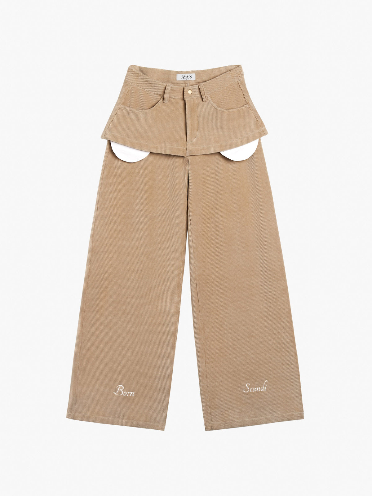 Elora Velvet Pants Beige