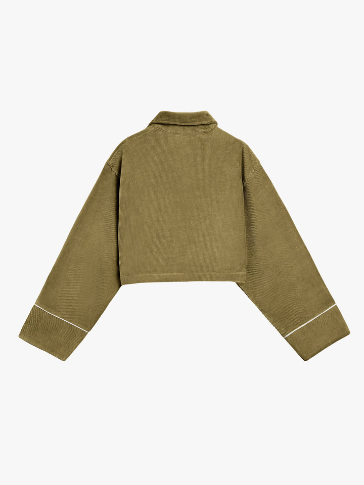 Elora Velvet Jacket Green