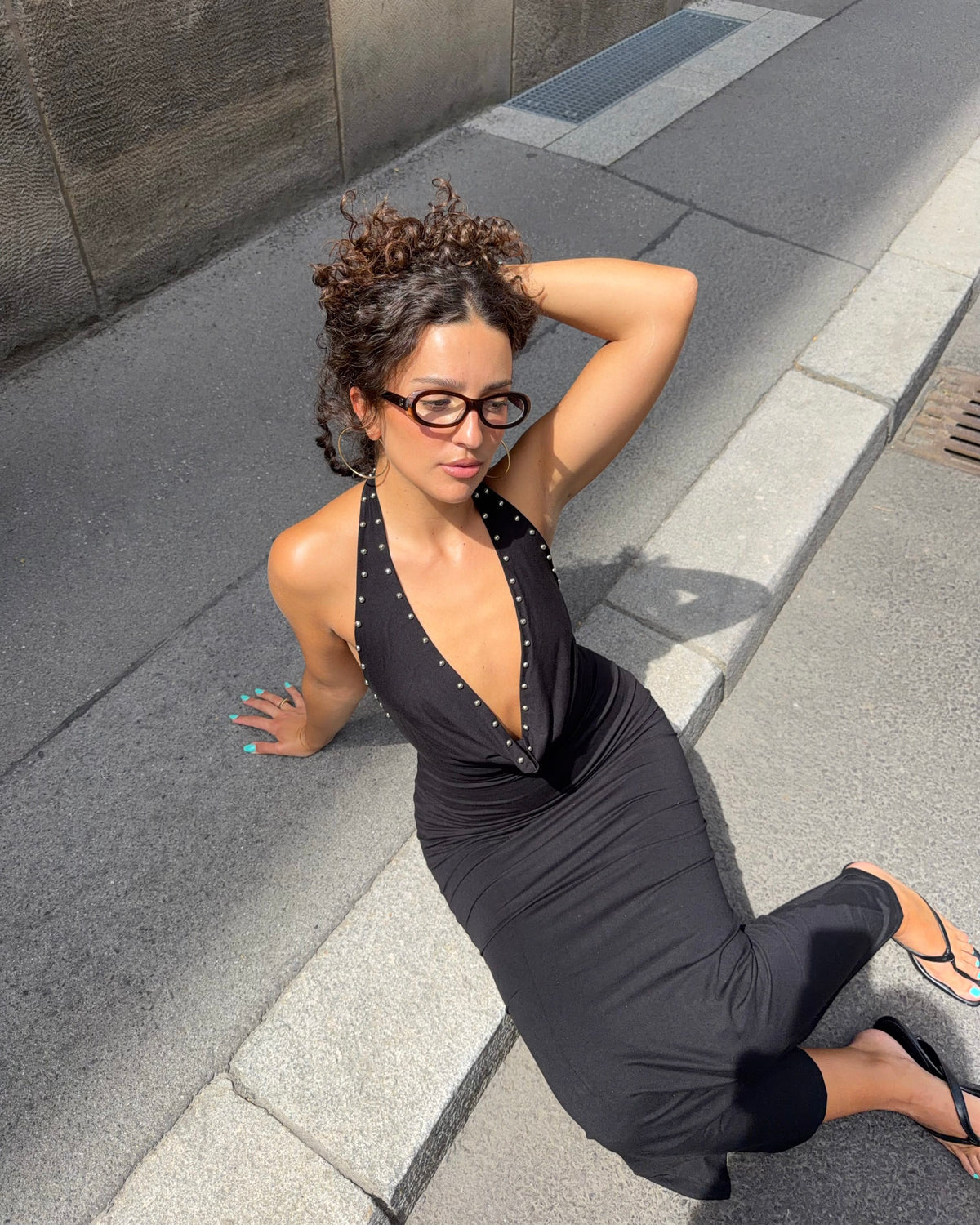 Frigg Nitte Dress Black