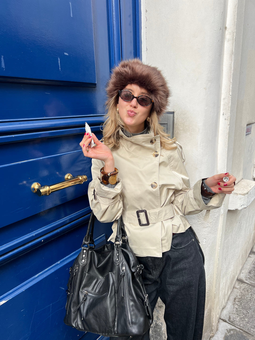 Ora bracelet - Brown/gold