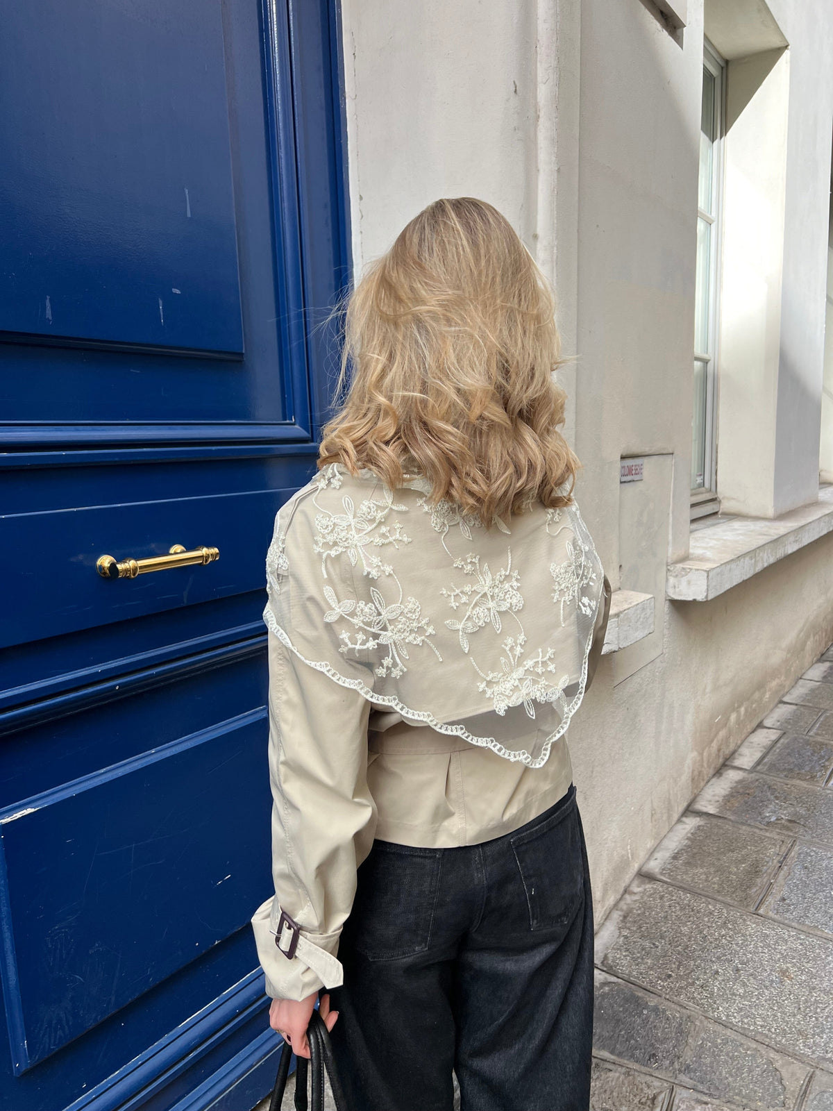 Rue Lace Scarf Cream