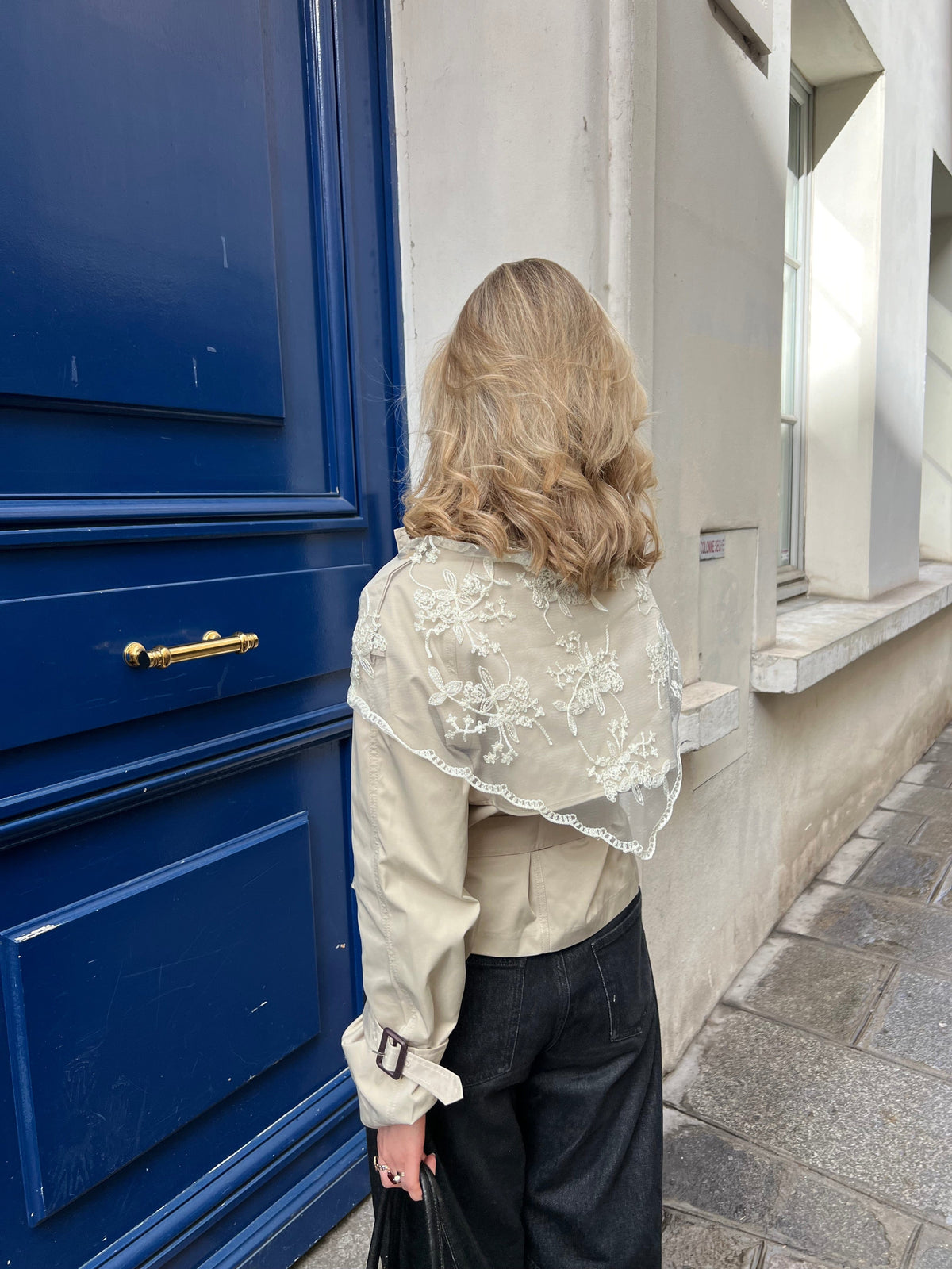 Rue Lace Scarf Cream