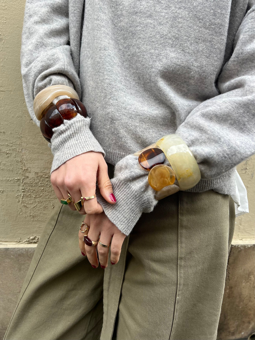 Aila bracelet - Beige/brown